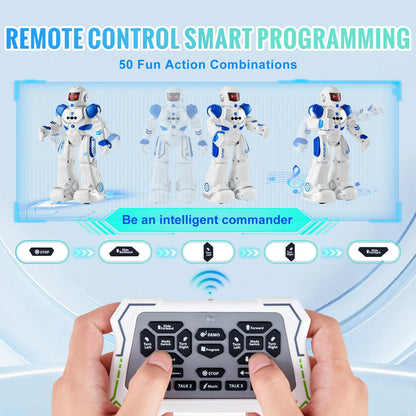 VEVOR RC Robot Toy for Kids Talking Dancing Gesture Remote Control Programmable